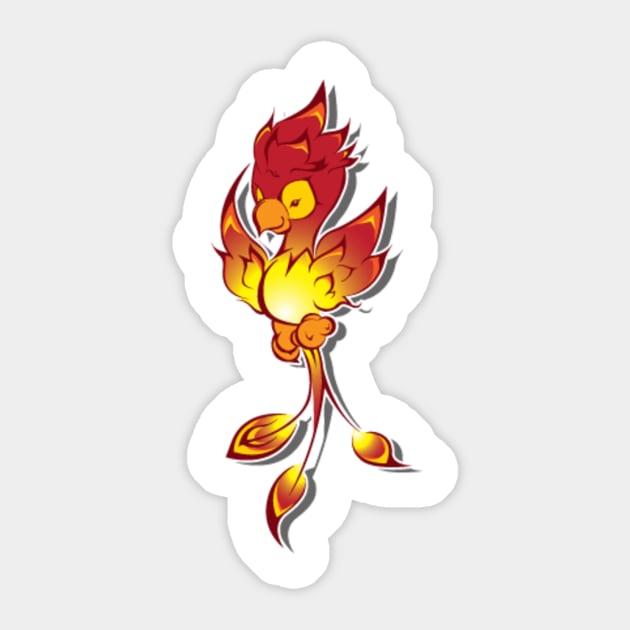 Phoenix Sticker by rick27red